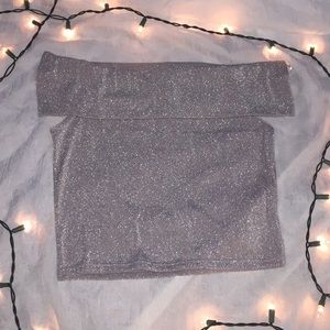 Forever 21 contemporary metallic top